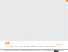 Tablet Screenshot of cablesestructurales.com